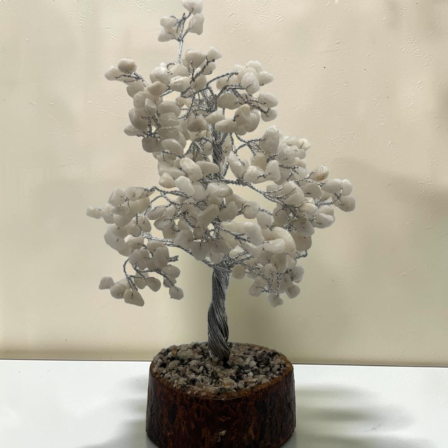 White Crystal Gemstone Tree