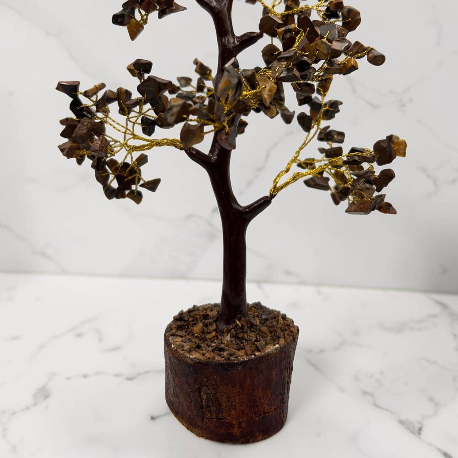 Tiger Eye Crystal Bonsai Tree