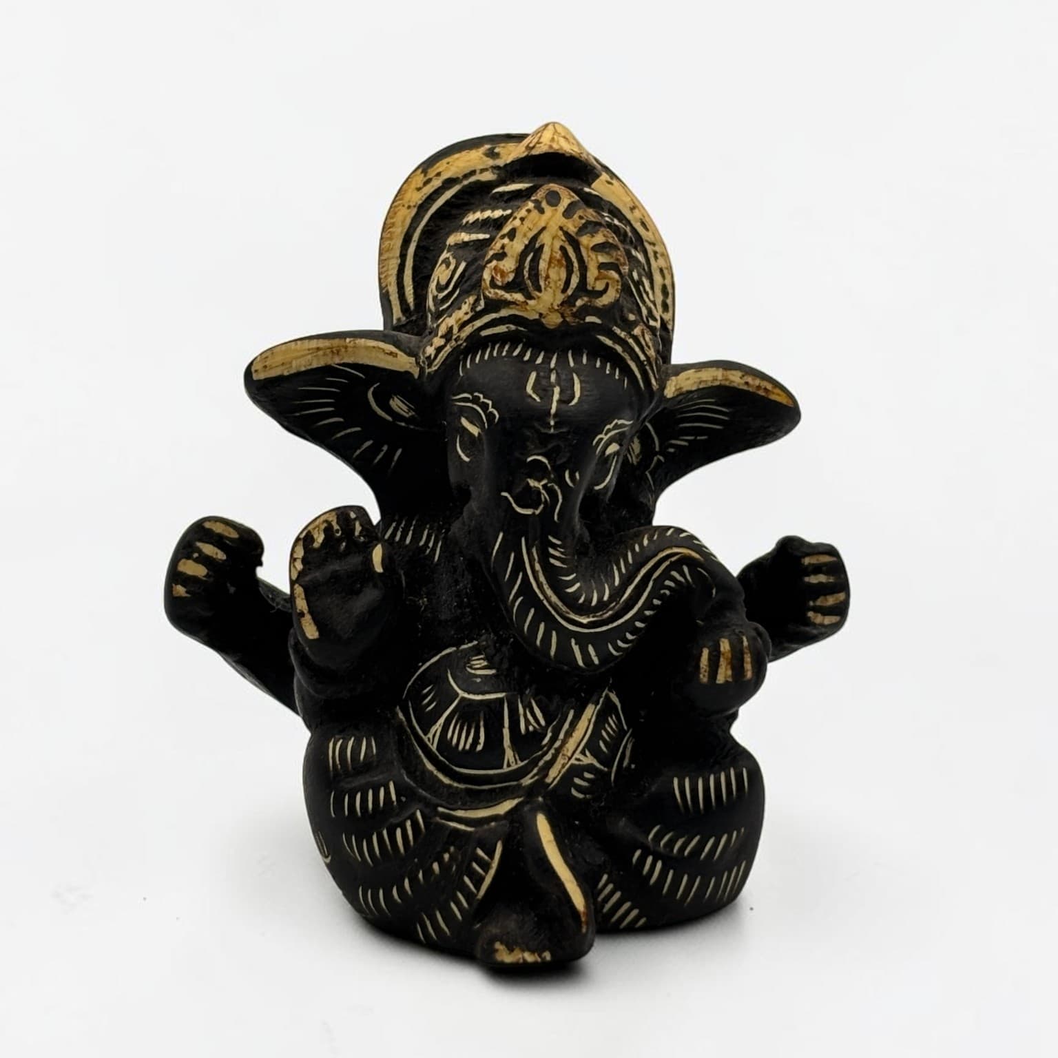 Mini Ganesh Ji Idol 6 cm – Lord Ganesha Decorative Statue for Home, Puja Room & Office